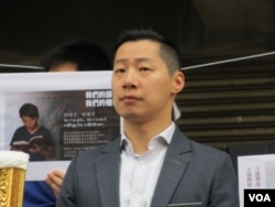 台湾在野党时代力量立委林昶佐 (美国之音张永泰拍摄)