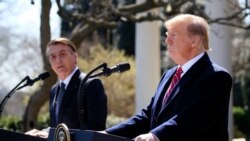 Trump နဲ့ ဘရာဇီးလ်သမ္မတ နှစ်နိုင်ငံဆက်ဆံရေး တိုးမြှင့်ဖို့ ဆွေးနွေး Trump နဲ့ ဘရာဇီးလ်သမ္မတ နှစ်နိုင်ငံဆက်ဆံရေး တိုးမြှင့်ဖို့ ဆွေးနွေး