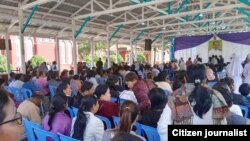 ရွှေဘိုမြို့နယ် ကန်ကြီးတောကျေးရွာ ခရစ်ယာန်ဘုရားကျောင်းက ဒေသခံ ကာကွယ်ရေးတပ်ဖွဲ့တွေက သတ်ဖြတ်ခံခဲ့ရတဲ့ ဘုန်းတော်ကြီး Fr. Donald Martin ရဲ့ ဈာပနအခမ်းအနား (ဖေဖော်ဝါရီ ၁၆၊ ၂၀၂၅)