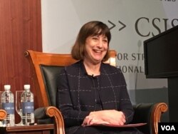 前美国贸易副代表温迪·科特勒(美国之音钟辰芳拍摄)(美国之音钟辰芳拍摄)