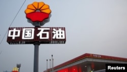 资料照:北京的一座中石油加油站