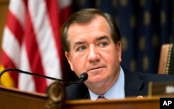 美国众议院外交委员会主席埃德•罗伊斯(Ed Royce)在听证会上(2014年4月9日)