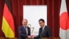 德国总理奥拉夫·朔尔茨(Olaf Scholz)2023年3月18日与日本首相岸田文雄会晤。(媒体联访照片)