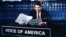 На фото з архіву Голосу Америки президент США Рональд Рейган у студії.