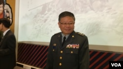 台湾国防部副部长张冠群力主国防自立 7/7/2017 (美国之音黎堡摄)