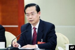 2014年3月5日,福建省委副书记、省长苏树林在北京的全国人大会议上
