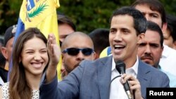 委内瑞拉反对派领导人胡安·瓜伊多(Juan Guaido)发表讲话(2019年1月26日)