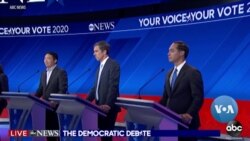 英语视频:民主党总统参选人在第三场辩论中交锋 英语视频:民主党总统参选人在第三场辩论中交锋
