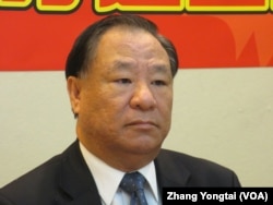 三民主义统一中国大同盟理事长葛永光(美国之音张永泰拍摄)