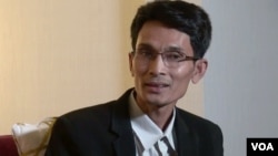 မွန်ပြည်နယ်ဝန်ကြီးချုပ်ဦးမင်းမင်းဦး အမေရိကန်ပြည်ထောင်စု ကိုရောက်ရှိစဉ် ဗွီအိုအေနဲ့တွေ့ဆုံစဉ်။