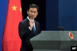 资料照:中国外交部发言人耿爽