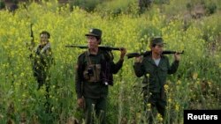 MNDAA လက်နက်ကိုင် တပ်ဖွဲ့ဝင်များ