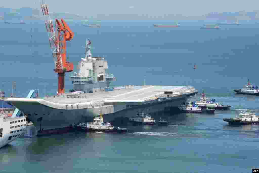 2018年5月18日,中国第一艘国产航空母舰完成海上试航后返回辽宁省大连的港口。这艘军舰尚未命名,英文名直译是“001A型”。中国这艘排水量5万吨的新航母在完成数次海试以及最后装备飞机之后很可能在2020年之前服役。这艘航母的设计基于前苏联的库兹涅佐夫元帅级航母,使用滑跃起飞,以传统的燃油涡轮蒸汽机提供动力。这将是中国海军第二艘航母。