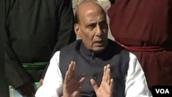印度内政部长辛格(Rajnath Singh)