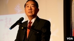 2010年諾貝爾和平獎頒獎典禮現場,主席台上的空椅子是留給劉曉波的。挪威國王和王后坐在大廳中間(2010年12月10日)