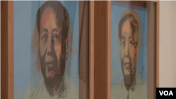 安迪.沃霍尔的作品:毛泽东(美国之音谭嘉琪拍摄)