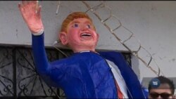 В Мексиці палили опудала Трампа В Мексиці палили опудала Трампа