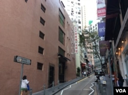 香港一间同乡基督教堂 (美国之音记者申华 拍摄)