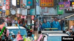 台湾总统蔡英文在大选前展开竞选活动。(2020年1月9日)