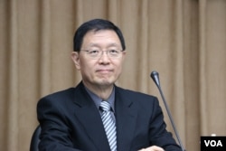 台湾财政部次长张璠(美国之音杨明拍摄)