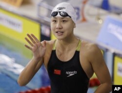 中国女子游泳运动员陈欣怡(资料照片) 。陈欣怡在药检中被查出呈阳性,被确认为兴奋剂违规而取消里约奥运会参赛资格。2016年12月10日,国际泳联开出罚单,她被禁赛两年。