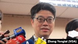 台湾陆委会副主委邱垂正(美国之音张永泰拍摄)