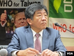 台湾卫福部长陈时中 (美国之音张永泰拍摄)