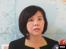 台湾在野党民进党立委叶宜津(美国之音张永泰拍摄 )