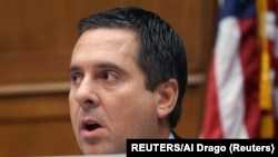 众议院情报委员会资深共和党成员努涅斯(Devin Nunes)9月26日出席委员会的听证。