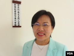 台湾执政党民进党立委刘世芳 (美国之音张永泰拍摄)