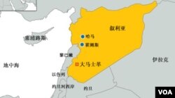 叙利亚及周边国家地图。(资料照片)