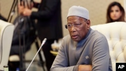 Mwakilishi Maalum wa Katibu Mkuu wa Umoja wa Mataifa nchini Libya Abdoulaye Bathily akizungumza wakati wa mkutano na Mawaziri wa Mambo ya Nje wa Waarabu katika mji mkuu wa Tripoli, Jumapili Januari 22, 2023.