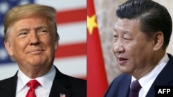 资料照:美国候任总统特朗普(左),中国领导人习近平(右)
