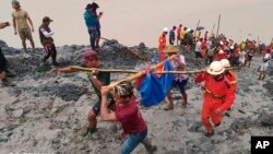 (ဓါတ်ပုံ- Myanmar Fire Service Department via AP)