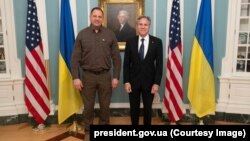 Керівник Офісу президента України Андрій Єрмак і державний секретар США Ентоні Блінкен, Вашингтон, 29 жовтня 2024.