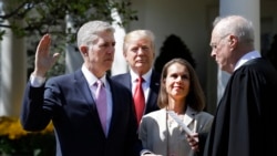 ကန် တရားရုံးချုပ် တရားသူကြီးသစ် Neil Gorsuch ကျမ်းသစ္စာဆိုမည် ကန် တရားရုံးချုပ် တရားသူကြီးသစ် Neil Gorsuch ကျမ်းသစ္စာဆိုမည်