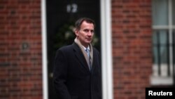 英国外交大臣亨特.(资料照片)