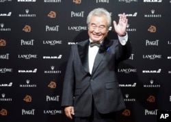2018年11月17日,中国演员涂们在第55届金马奖典礼前踏上红地毯。金马奖被称为中国的“奥斯卡”。