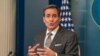 U.S. National Security Council spokesman John Kirby speaks at a press briefing