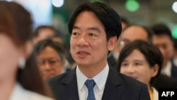 即将上任的台湾候任总统赖清德2024年5月15日在台北出席一个展览会。(法新社)