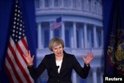 2017年1月26日,英国首相特雷莎·梅对在费城开会的美国共和党人说,美国和英国进行干预、照着美英的形象塑造别国的日子一去不返了。她说,捍卫英美价值观是符合两国利益的,但不能回到 “过去那些失败的政策”。