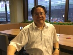 台湾国际战略学会理事长王昆义(美国之音 陈筠摄)