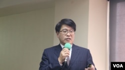 台湾民意基金会董事长游盈隆 (美国之音 杨明)