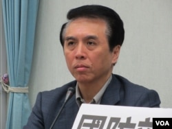 台湾在野党国民党立委陈学圣 (美国之音张永泰拍摄)