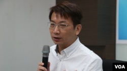 新台湾国策智库主任徐永明(美国之音杨明拍摄)
