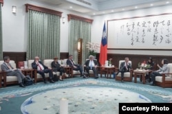 台湾总统蔡英文会见欧洲议会议员访问团(照片来源:台湾总统府)