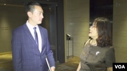 林若雩接受美国之音黄耀毅专访 (美国之音黄耀毅、刘恩民拍摄)