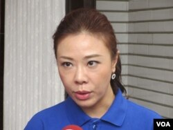 台湾在野党国民党立委李彦秀(美国之音张永泰拍摄)