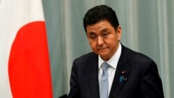 资料照:日本防务大臣岸信夫在记者会上(2020年9月16日)