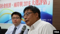 新台湾国策智库研发长李明峻(美国之音杨明拍摄)